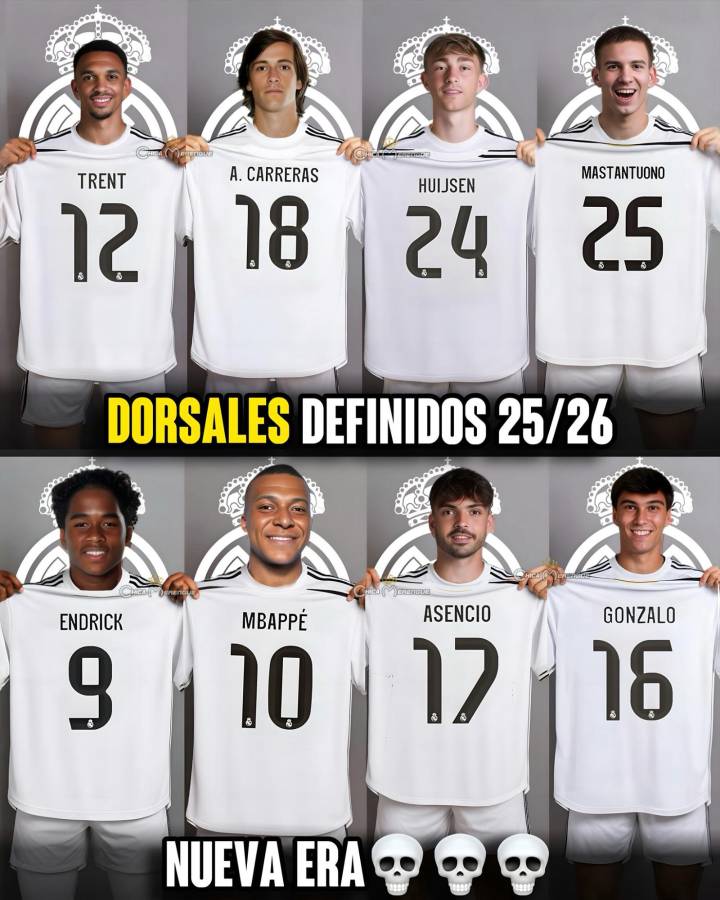 El mítico número que tiene nuevo dueño y los que cambian: así quedan los dorsales oficiales del Real Madrid