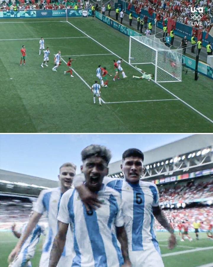 Juegos Olímpicos París 2024: Marruecos explotó por los 15 minutos añadidos y jugadores de Argentina salen huyendo
