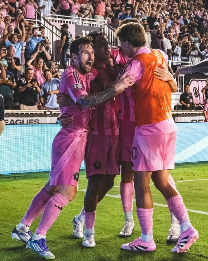 Inter Miami: el festejo de Messi con sus hijos y la algarabía tras clasificar a la final de la Leagues Cup