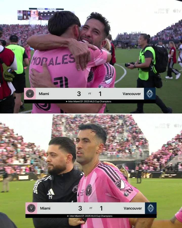 La despedida que les dio Messi a Jordi Alba y Busquets, el cruce que hubo con Müller y David Ruíz hace historia