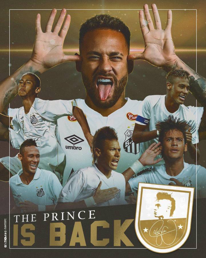 Neymar revoluciona Brasil: llegó en helicóptero, su problema en la firma y ¿por qué tiene el dorsal 11 y 10 en la camiseta de Santos?