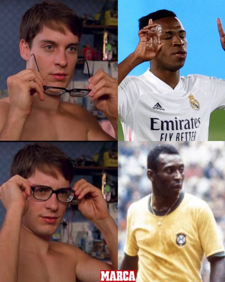 Vinicius brilla en el Real Madrid-Sevilla y los memes destrozan a Cristóbal Soria y al Barcelona