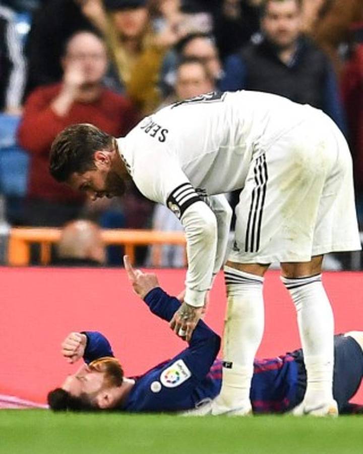 En fotos: ¡La rabieta de Messi con Sergio Ramos en el clásico!