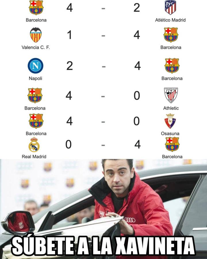 ¡El Barcelona de Xavi recetó paliza en el Clásico y los memes destrozaron al Real Madrid!