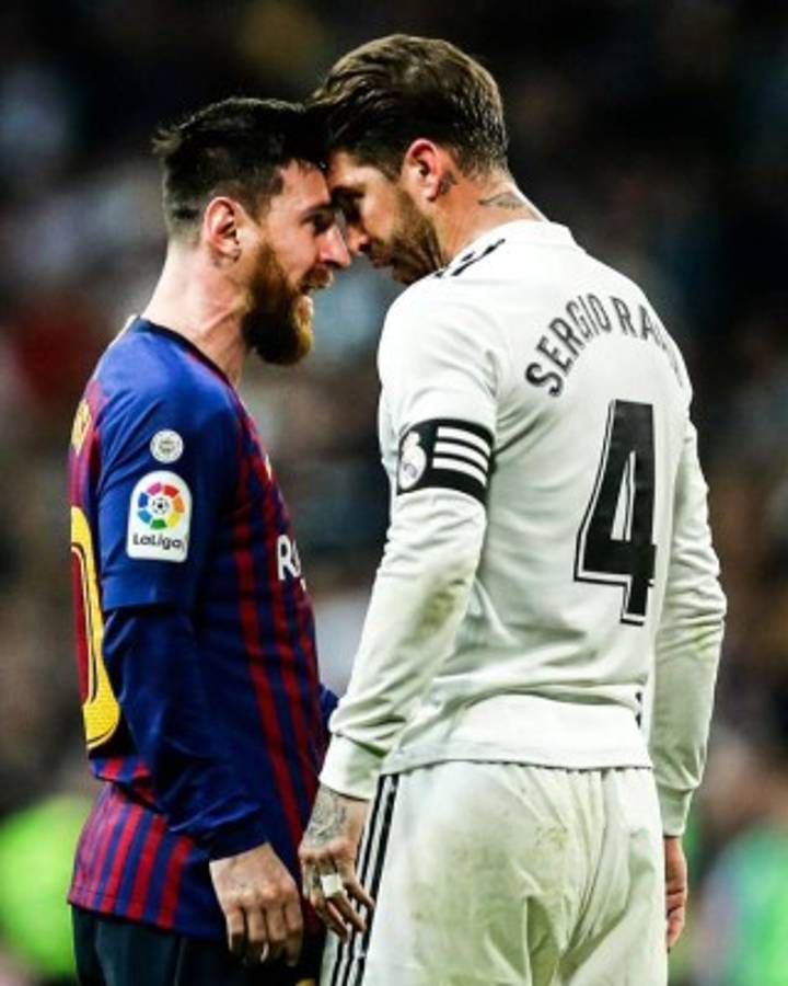 En fotos: ¡La rabieta de Messi con Sergio Ramos en el clásico!