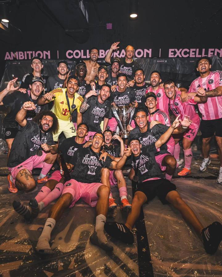 Imágenes: Messi, Antonela y Beckham presentes en el festejo privado de David Ruiz tras ganar el Inter Miami la MLS