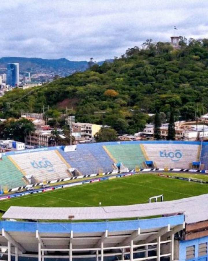 'Maquillan' con pintura el Estadio Nacional de Tegucigalpa para disimular el deterioro para el 15 de septiembre