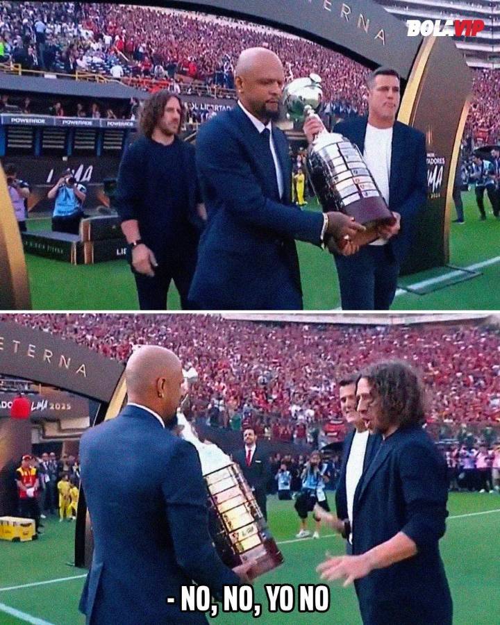Puyol rechaza el trofeo de Copa Libertadores, el fallo del árbitro y el VAR; celebración de Flamengo y el récord que se rompió