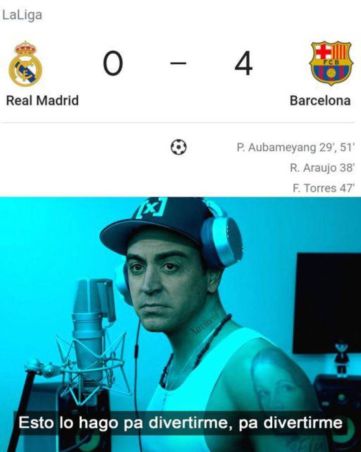 ¡El Barcelona de Xavi recetó paliza en el Clásico y los memes destrozaron al Real Madrid!