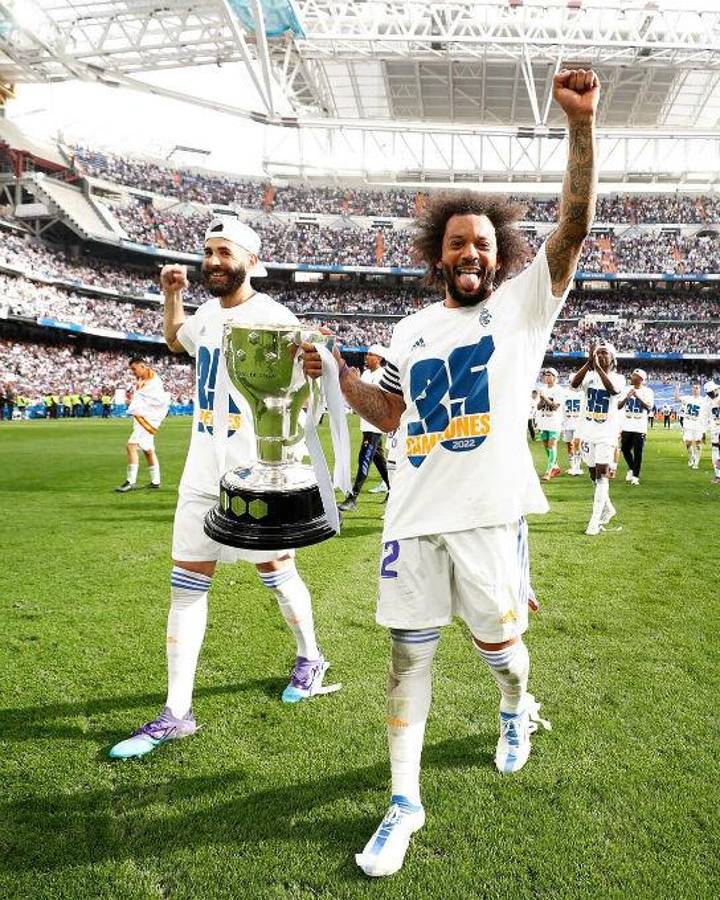 Fotos: Así celebró el Real Madrid su título 35 en la Liga de España; el crack que no llegó al festejo y el gesto de Marcelo