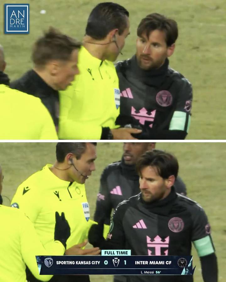 ¡Polémica! Concacaf castigó al árbitro Marco Ortiz por su acción con Messi al finalizar el partido del Inter Miami