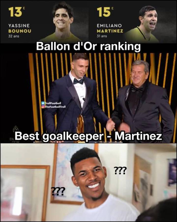 No se olvidaron de Cristiano Ronaldo: Así fueron los jocosos memes de Messi en la gala del balón de Oro 2023