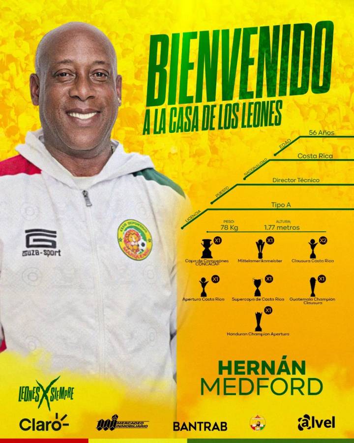 Hernán Medford y el equipazo que está armando con su club en Centroamérica: Fichó a un delantero hondureño