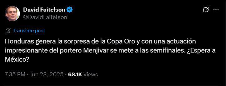 México no juega a nada, Sin convencer: Faitelson y la prensa mexicana molestos; esto dicen de la semifinal ante Honduras