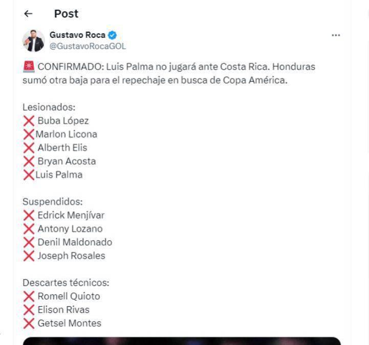 ”Si no se logra pasar ante Honduras, Gustavo Alfaro debe renunciar”, Prensa Costarricense mete presión tras las bajas de La H