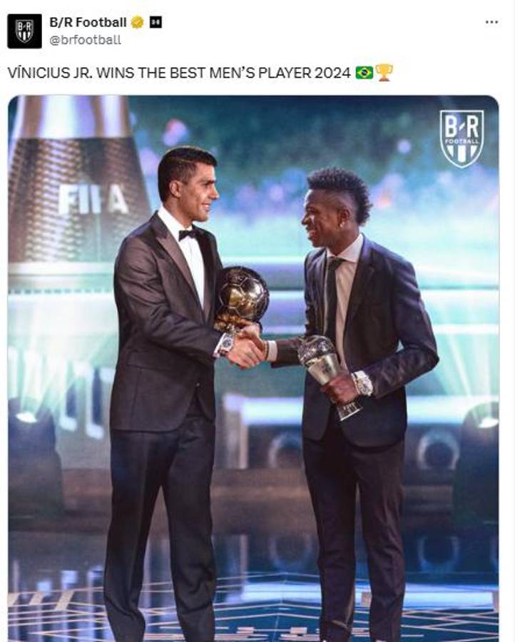 Vinicius ganó el premio The Best y la prensa reacciona: “Aquí sí asiste el Madrid; ya es mucho más grande que Neymar”