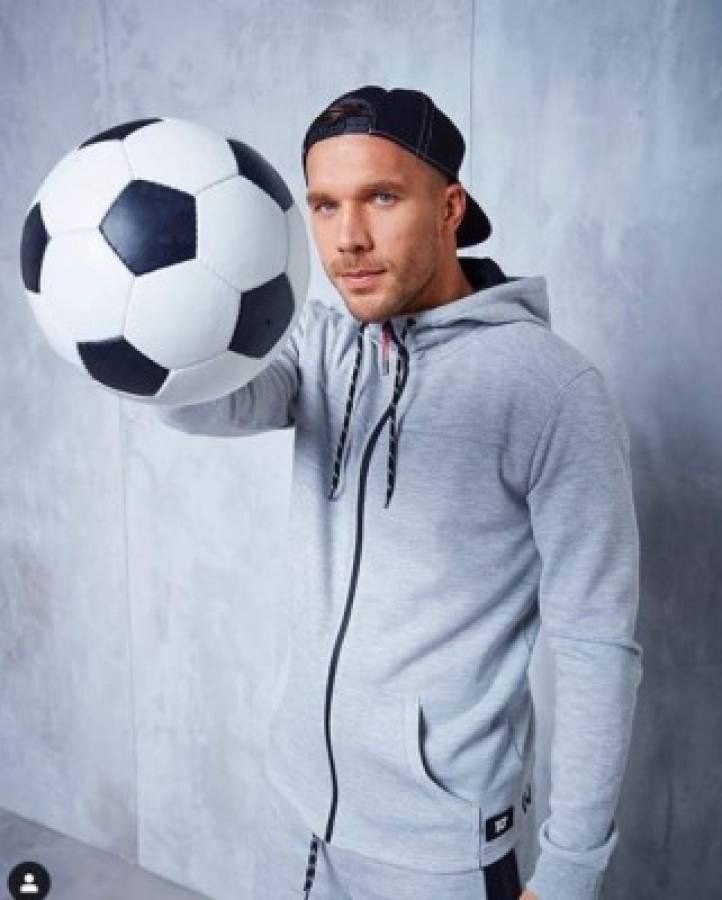 Podolski, de campeón del mundo con Alemania a dueño de una heladería y modelo
