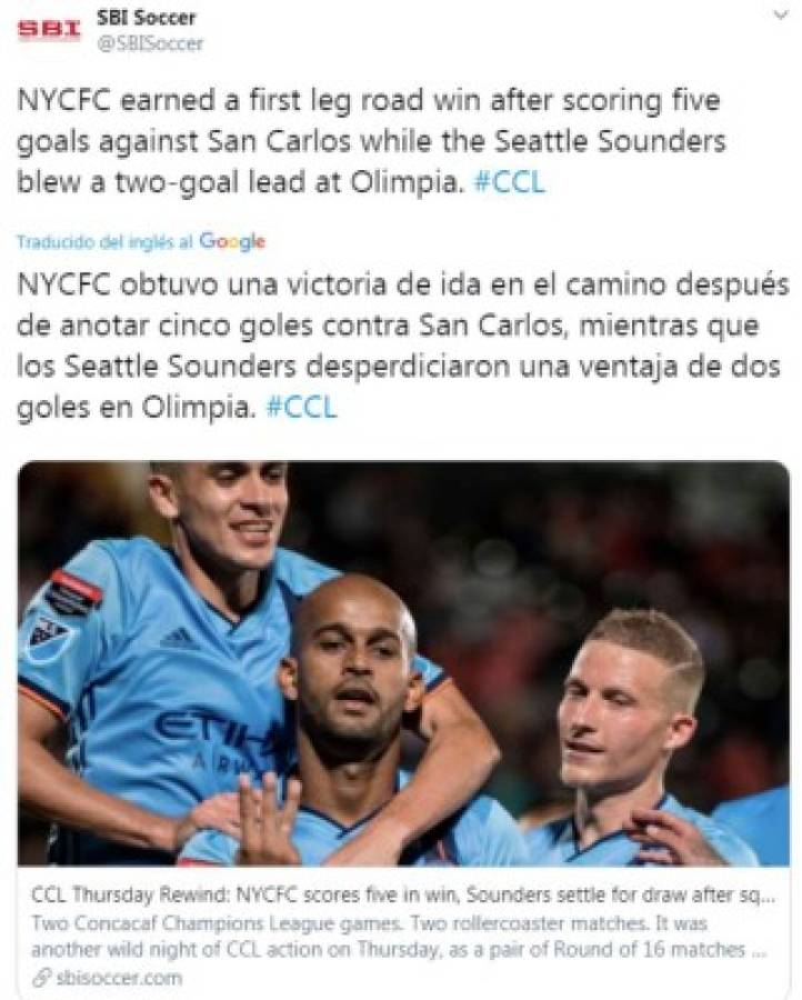 Lo que dice la prensa nacional e internacional del valioso empate de Olimpia ante Seattle en Concachampions