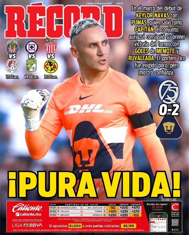 Lo que Keylor Navas nunca esperó de la Liga MX: revelan el verdadero nombre del portero de Pumas y Costa Rica
