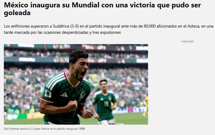 Prensa reacciona sobre México tras su debut en el Mundial: No va a trascender