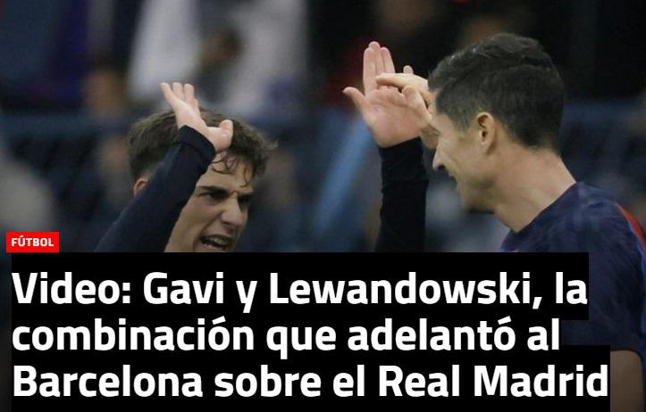 “Baño árabe”, “Barcelona devora al Real Madrid”: Prensa internacional reacciona tras el título del Barça en la Supercopa