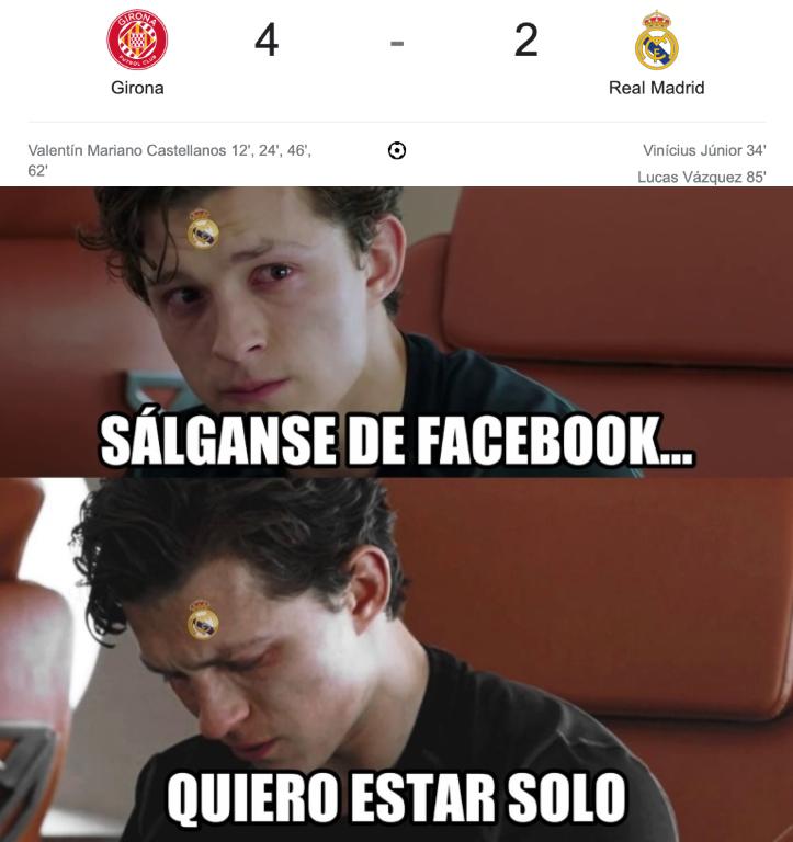 Los memes destrozan al Real Madrid luego de ser humillados por Girona y Taty Castellanos en la Liga Española