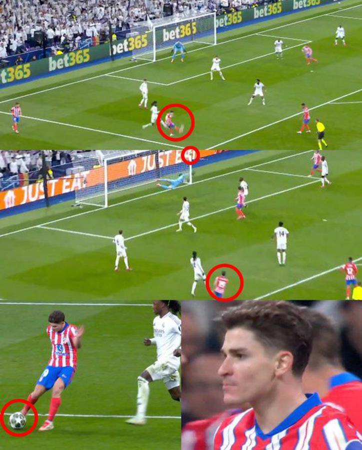 Los feos gestos a Julián Álvarez, el penal no pitado y lo que hizo Marcelo en el Real Madrid - Atlético de Champions