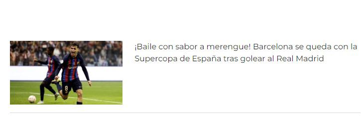 “Baño árabe”, “Barcelona devora al Real Madrid”: Prensa internacional reacciona tras el título del Barça en la Supercopa