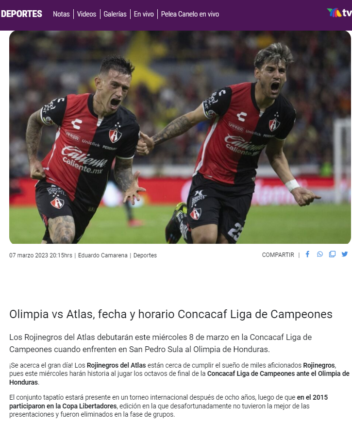 ¡Revelan su cábala! Lo que dice la prensa mexicana y hondureña sobre el Olimpia vs Atlas: “Es el que menos posibilidades tiene...”