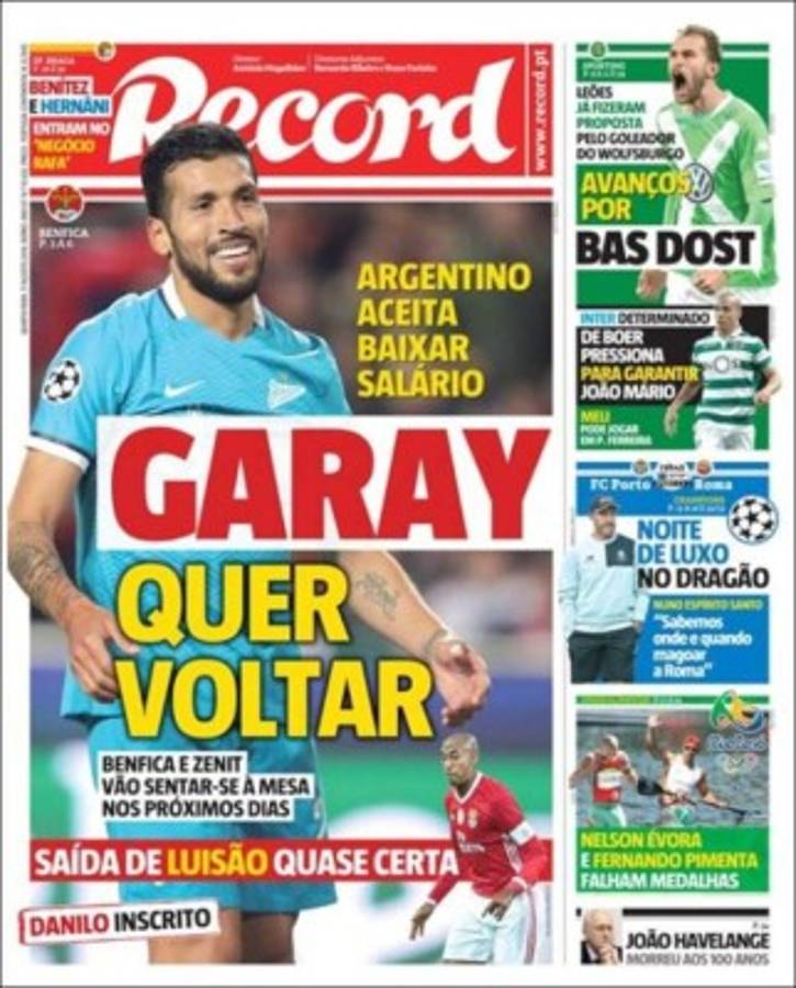 PORTADAS: Lo que amaneció diciendo el mundo deportivo hoy miércoles 17 de agosto