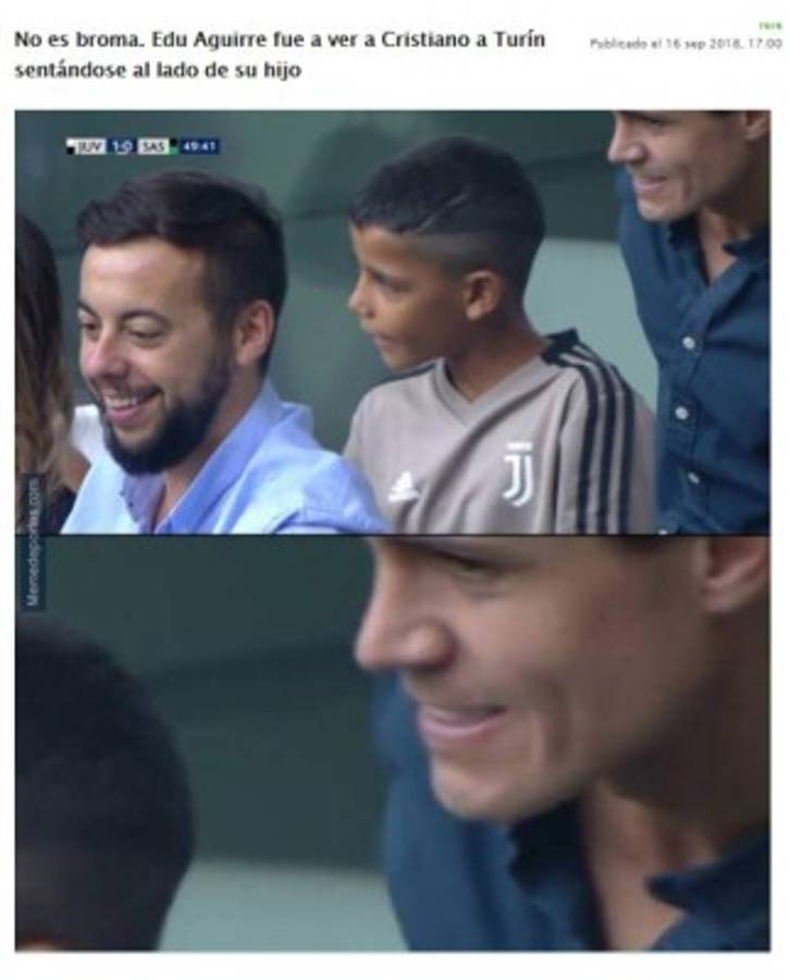 Cristiano Ronaldo y los divertidos memes tras marcar doblete con la Juventus