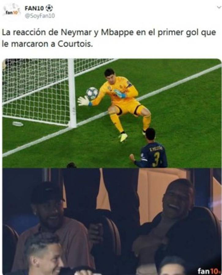 Los memes hacen pedazos al Real Madrid y a Courtois tras el baile que les dio el PSG