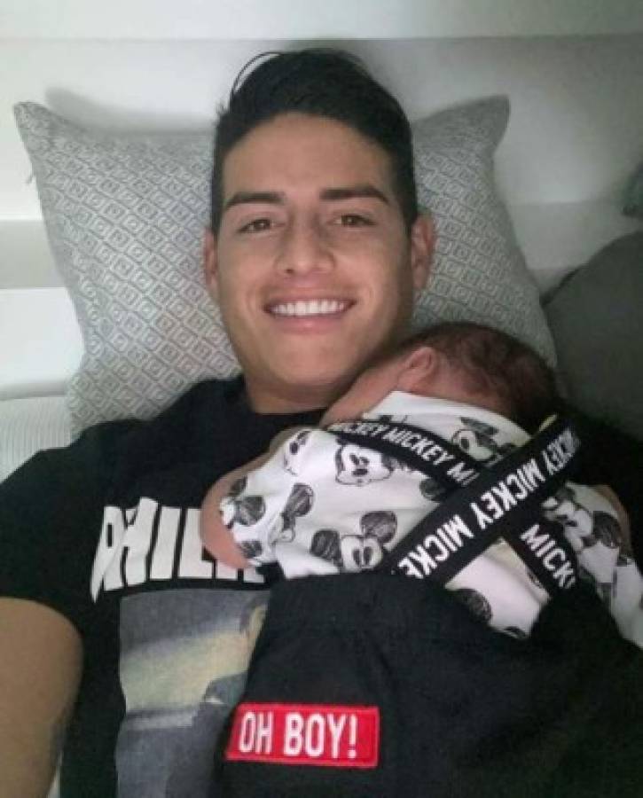 Un papá enamorado: James Rodríguez causa ternura en redes sociales con su hijo Samuel  