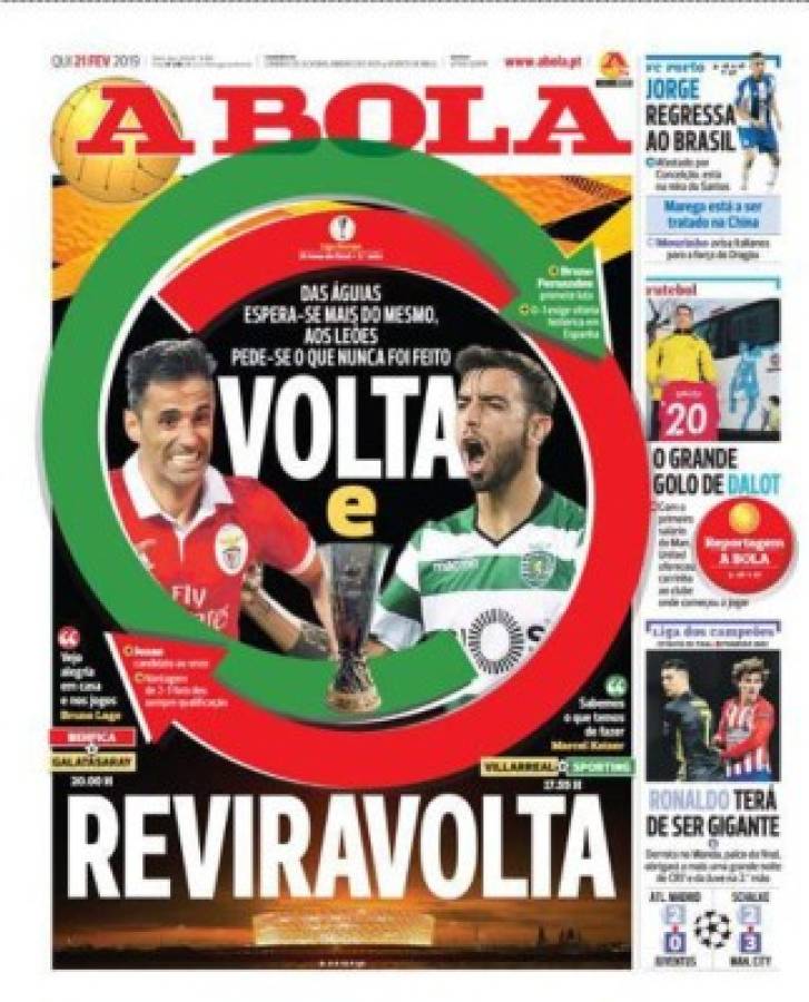 Las portadas internacionales: 'CR7, salva a esta Juve'