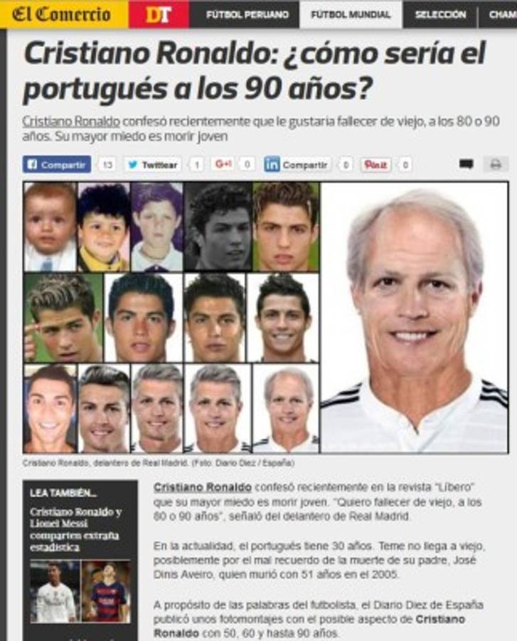 Así reaccionó el mundo con montajes de DIEZ sobre Cristiano Ronaldo