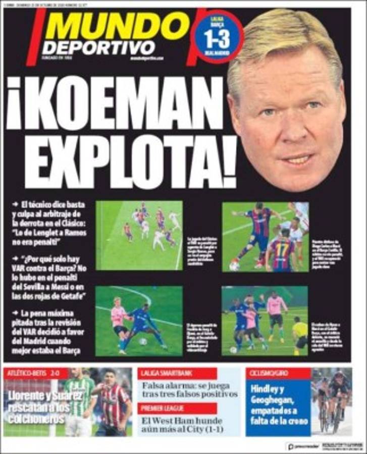 'Un atraco clásico': Las portadas el día después del polémico triunfo del Real Madrid ante Barcelona   