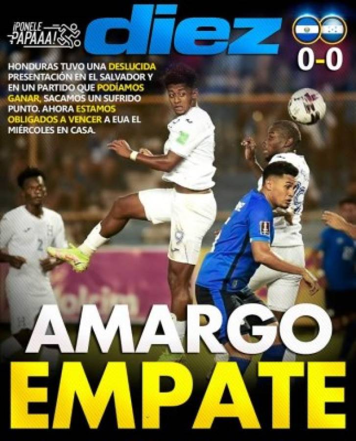 'Punto amargo', 'Poca magia', 'Panamá ilusiona', 'decepción tica': las portadas de los diarios en Concacaf