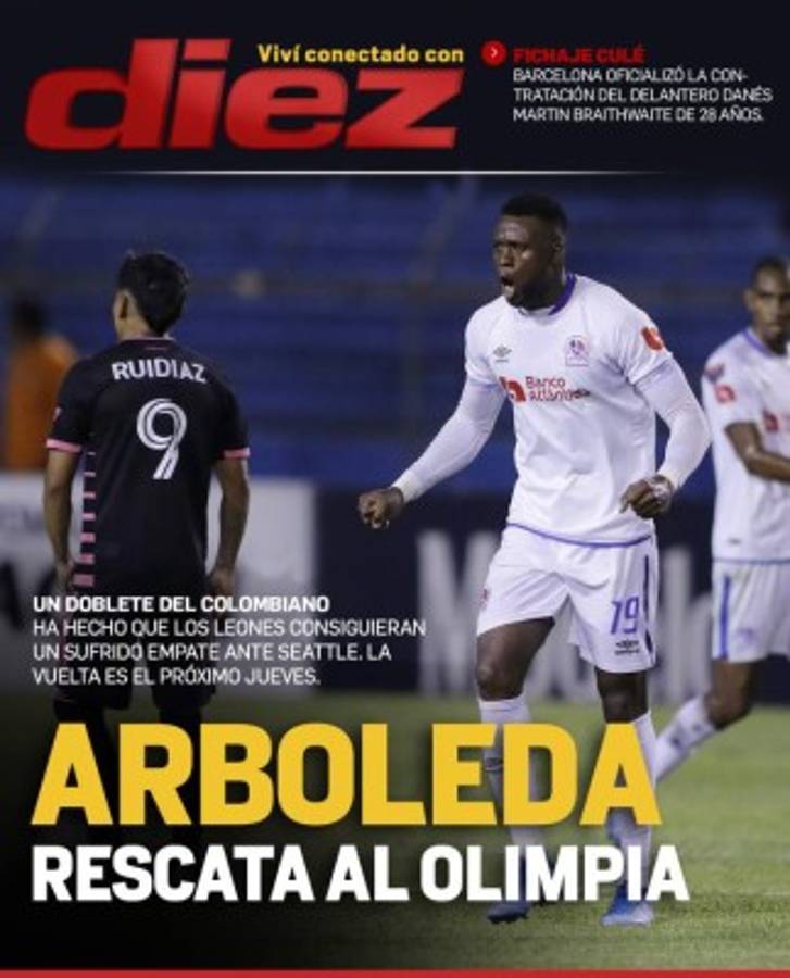 Lo que dice la prensa nacional e internacional del valioso empate de Olimpia ante Seattle en Concachampions