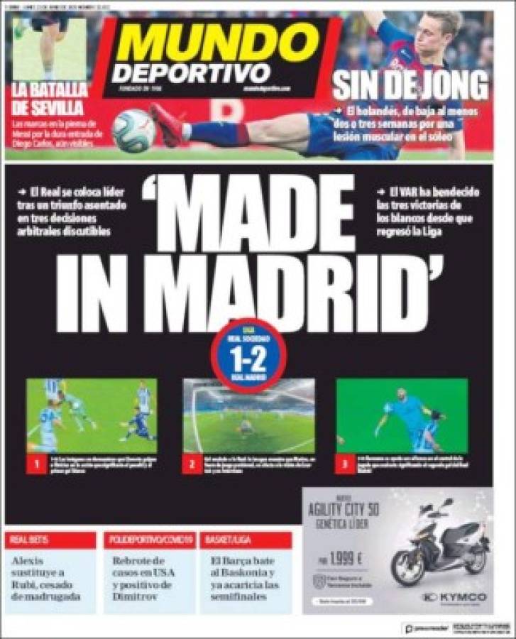 Las polémicas portadas del revuelo generado por el Real Madrid y el VAR en España