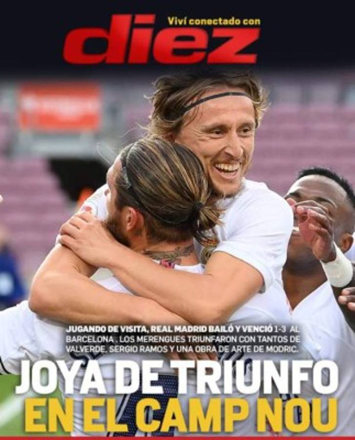 'Un atraco clásico': Las portadas el día después del polémico triunfo del Real Madrid ante Barcelona   