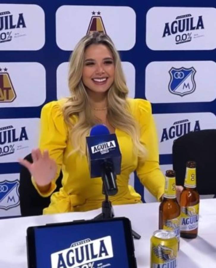 Así es la preciosa periodista deportiva que enamora en Colombia y que intentó imitar a Cristiano Ronaldo