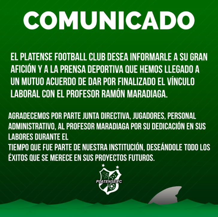 Sorpresa: Primitivo Maradiaga deja el Platense y se convertiría en nuevo entrenador de los Potros de Olancho