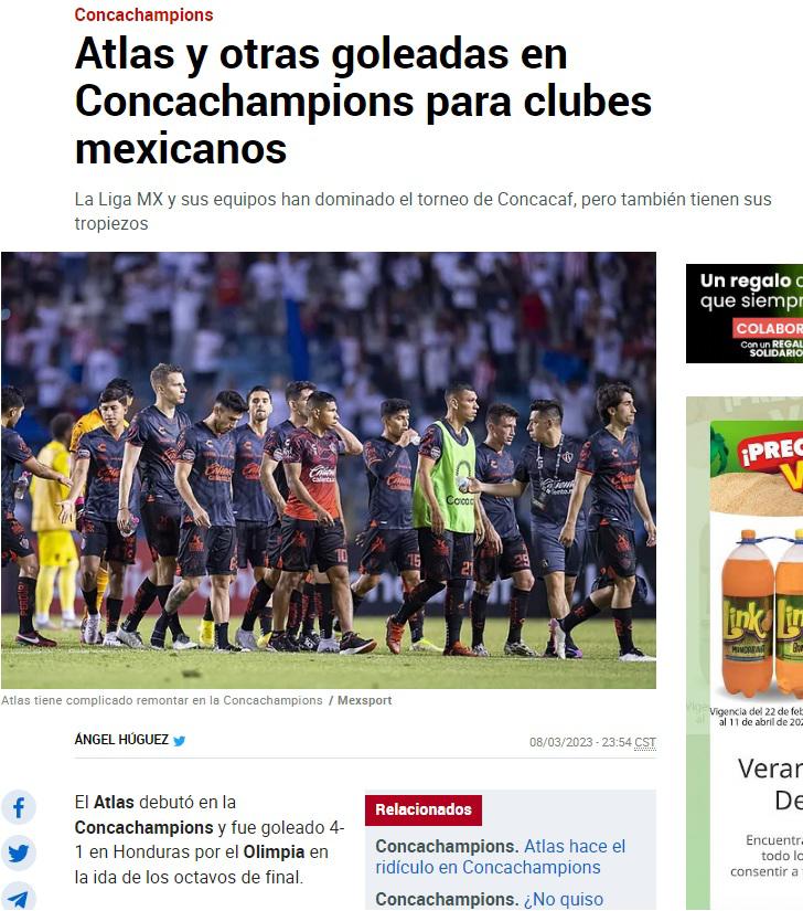 “Terror en Honduras”, “exhibición” y “la novatez les costó caro”: Así reaccionan en México el día después del Olimpia-Atlas