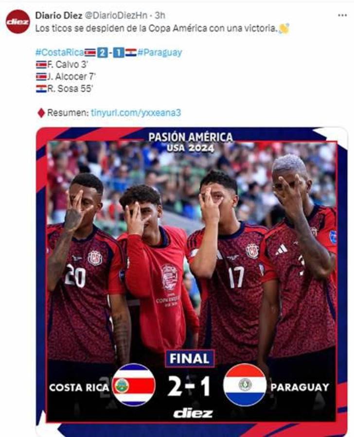 “Ticabus pa’ casa” y “a ver los cuartos por TV”: la reacción de la prensa a la eliminación de Costa Rica de la Copa América