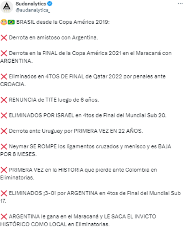 ”La peor Brasil de todos los tiempos”, “quítenle el 10 a Rodrygo”: duras críticas tras eliminación de Copa América