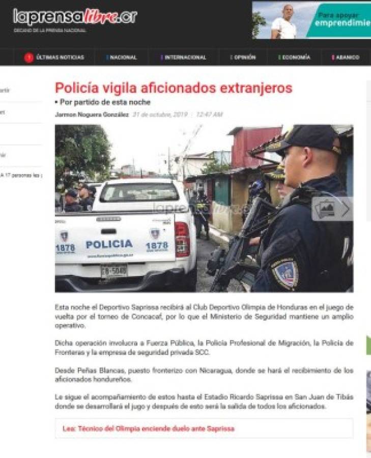 Prensa de El Salvador y Costa Rica: 'Noche de espanto' y 'Alianza con poderoso hechizo'