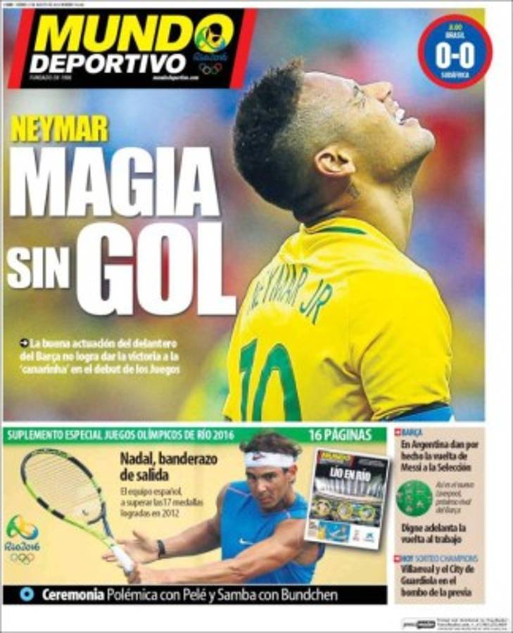 Las portadas de los diarios más importantes en el mundo deportivo