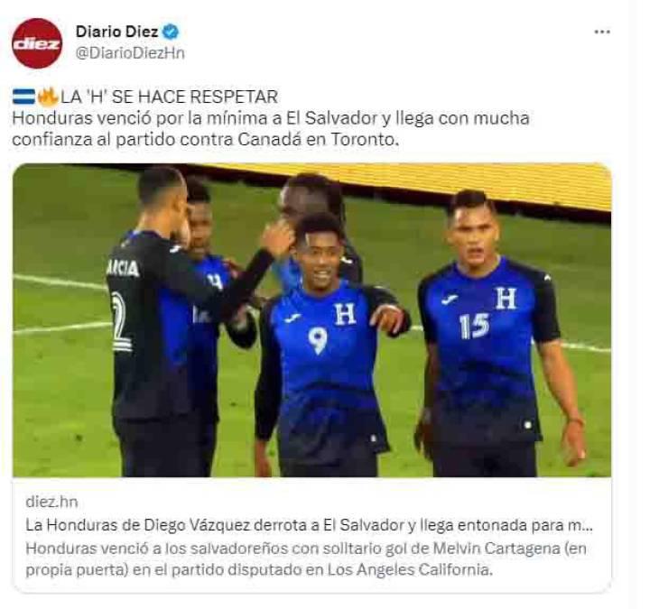 “Diego la tiene clara”, “Son hijos y así morirán”: La reacción de la prensa tras la victoria de Honduras sobre El Salvador