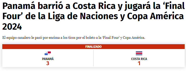 Panamá hizo trizas a Costa Rica y así reaccionó la prensa: “Dan lástima”, “ultrajada histórica” y “monumental humillada”