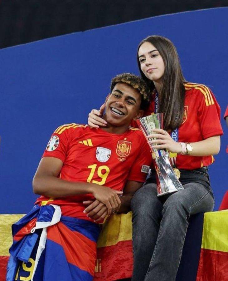 Así es la bella y ‘misteriosa’ novia de Lamine Yamal, la perla de España: ¡captados acaramelados en la Eurocopa!